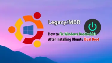 Fix Windows Bootloader Dual Boot Ubuntu